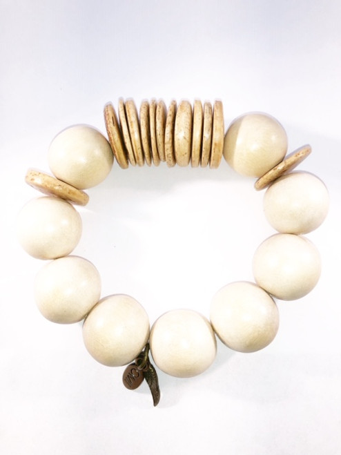 SHE is Grateful Cream Wood with Wood Spacers 20MM