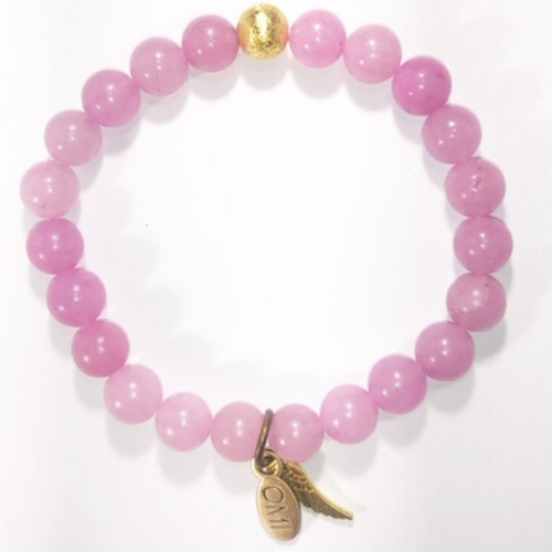 SHE IS LOVE pretty pink agate 8MM SHE IS LOVE pretty pink agate 8MM