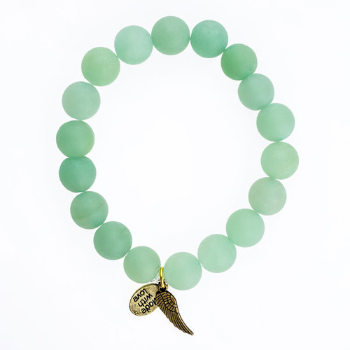 Jade Stone Bead Bracelet - 10mm-Wholesale Jade Stone Bead Bracelet - 10mm-Wholesale