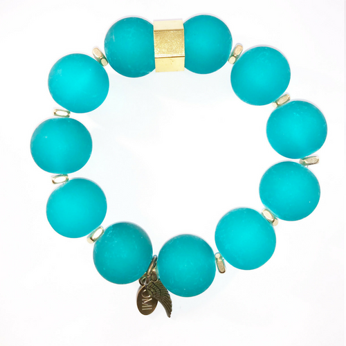 Teal Sea Glass 20MM Teal Sea Glass 20MM
