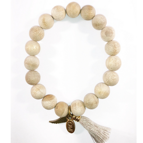Silk Wood with Taupe Tassel 10MM Silk Wood with Taupe Tassel 10MM