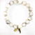 Cream Jasper with gold spacers 10MM