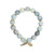 Matte Amazonite Bead Bracelet with Gold Spacers - 10 mm Matte Amazonite Bead Bracelet with Gold Spacers - 10 mm