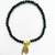 Live Love Sparkle Black faceted crystal with gold square2MM Live Love Sparkle Black faceted crystal with gold square2MM