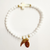 Inner Peace Shell Cross with Matte Agate 6MM Inner Peace Shell Cross with Matte Agate 6MM