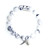Grape White Marble Howlite Stone Bead Bracelet with Silver Tube - 10mm  Grape White Marble Howlite Stone Bead Bracelet with Silver Tube - 10mm