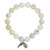 Faceted New Jade Stone Bead Bracelet - 10mm Faceted New Jade Stone Bead Bracelet - 10mm