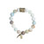 Amazonite Bead Bracelet with Small Brass Tube and Charms - 10mm-Wholesale