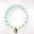 Mint matte Agate with gold spacers 10MM Mint matte Agate with gold spacers 10MM