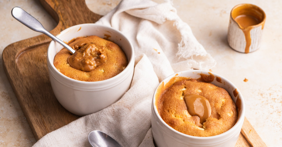 Biscoff And White Chocolate Cookie Dough Pots