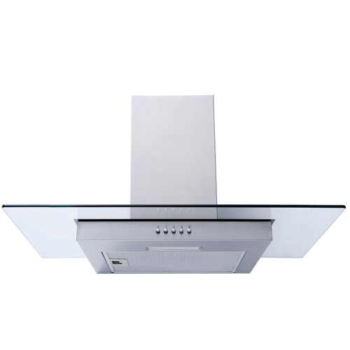 SIA FL70SS 70cm Flat Glass Stainless Steel Chimney Cooker Hood Extractor Fan