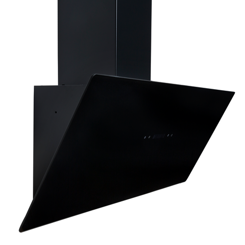SIA TAG90BL 90cm Black Angled Touch Control Cooker Hood Kitchen Extractor Fan