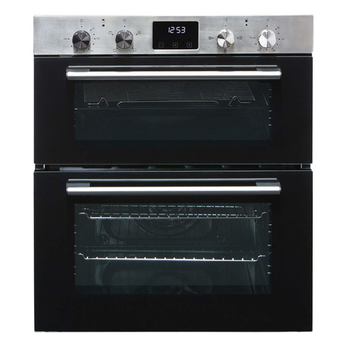 SIA DO111SS 60cm Stainless Steel Built Under Electric Double True Fan Oven