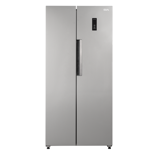 2 Door Fridge Freezer In Silver, 446L - SIA SAFF460SI