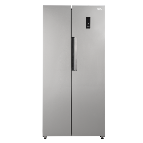 2 Door Fridge Freezer In Silver, 444L - SIA SAFF460SI