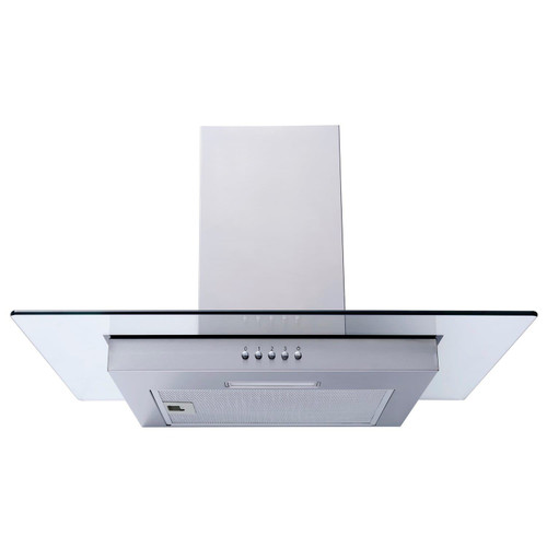 SIA FL60SS 60cm Flat Glass Stainless Steel Chimney Cooker Hood Extractor Fan