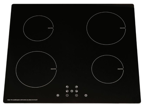 60cm SIA Electric Induction Hob, 4 Zone - INDH615BL