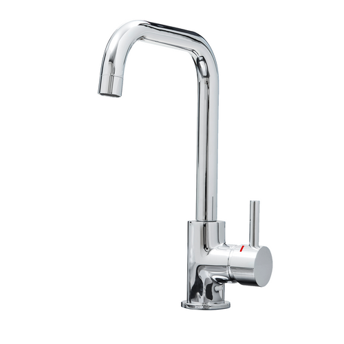 SIA KT6CHD Chrome U-Shaped Single Lever Contemporary Monobloc Kitchen Mixer Tap