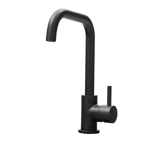 SIA KT6BLD Black U-Shaped Single Lever Contemporary Monobloc Kitchen Mixer Tap