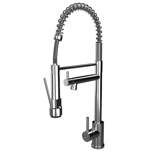 Chrome Kitchen Mixer Tap With Swivel Spout & Directional Spray - SIA KT22CH