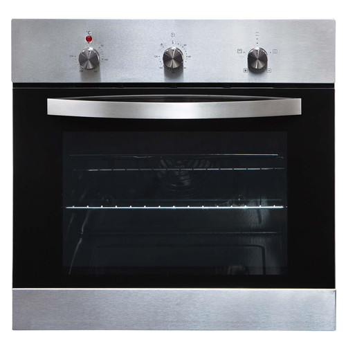 60cm Single Electric Fan Oven In Stainless Steel, Built-in / Under - SIA SO113SS