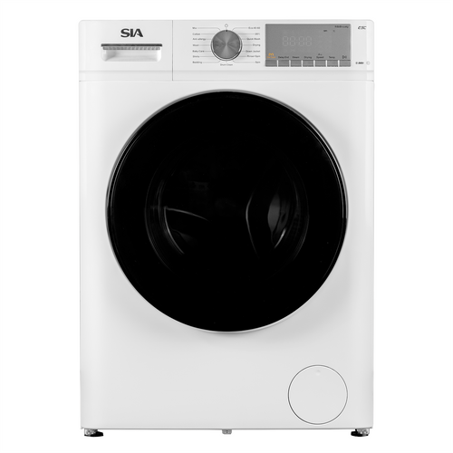 SIA Freestanding Washer Dryer in White - 10kg Load, 6kg Dry, 1400rpm, BLDC Motor, LED Display