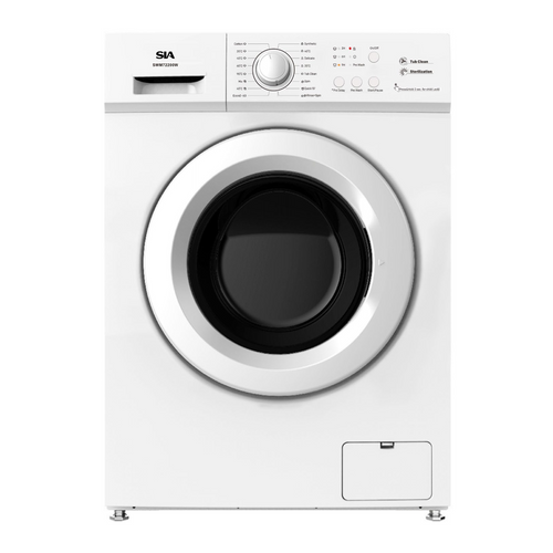 SIA Washing Machine A rated, 7kg, 1200RPM, White SWM72200W/A