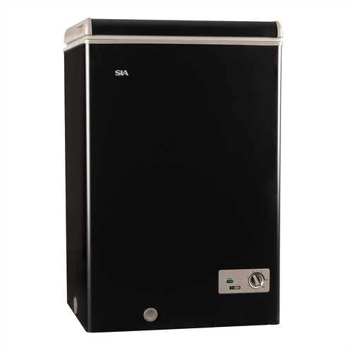 SIA HSCHF97BL/E Freestanding 97L Black Chest Freezer - E Energy Rated