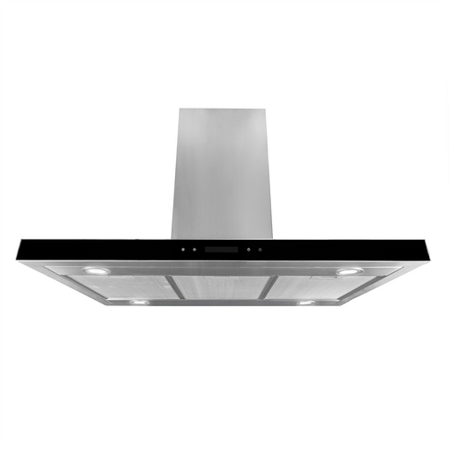 SIA 90cm Stainless Steel Linear Island Cooker Hood