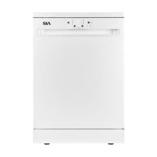 60cm White Freestanding Dishwasher, 14 Places - SIA SFSD604W