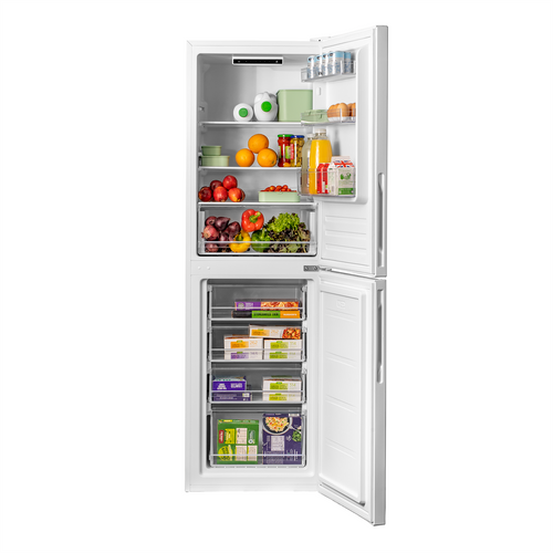 SIA SFF17654WEI 50/50 Split White Freestanding 252L Combi Fridge Freezer