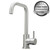 SIA 1.0 Bowl Reversible 1.2mm Brushed Stainless Steel Kitchen Sink & KT6BND Tap
