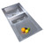 SIA 1.5 Bowl Reversible 1.2mm Stainless Steel Kitchen Sink & KT4BN Pull Out Tap
