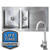 SIA 1.5 Bowl Reversible 1.2mm Stainless Steel Kitchen Sink & KT6BN Mixer Tap