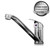1.0 Bowl Undermount / Inset Stainless Steel Kitchen Sink W370 x D430 & KT1 Tap