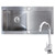 SIA 1.0 Bowl Reversible 1.2mm Brushed Stainless Steel Kitchen Sink & KT6CH Tap