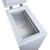 36cm White Chest Freezer, Freestanding Slimline Compact - SIA CHF60W