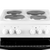 50cm Freestanding Electric Single Cavity Cooker, Solid Plate Hob In White - SIA ESXB50W
