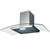 SIA CGH100SS 100cm Stainless Steel Curved Glass Cooker Hood Extractor Fan
