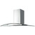 SIA CGH100SS 100cm Stainless Steel Curved Glass Cooker Hood Extractor Fan