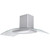 SIA CGH110SS 110cm Stainless Steel Curved Glass Cooker Hood Extractor Fan