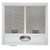 SIA STE50WH 50cm White Slimline Visor Cooker Hood Kitchen Extractor Fan