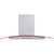 SIA CPLE60WH 60cm White 3 Colour LED Edge Curved Glass Cooker Hood Extractor Fan