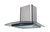 SIA 60cm Stainless Steel Touch Control LED Edge Lit Curved Glass Cooker Hood Fan