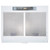 SIA VSR60WH 60cm White Slimline Visor Cooker Hood Kitchen Extractor Fan