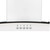 SIA CGH60WH 60cm White Curved Glass Chimney Cooker Hood Kitchen Extractor Fan