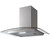 SIA CGH70SS 70cm Curved Glass Stainless Steel Chimney Cooker Hood Extractor Fan