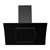 SIA AT91BL 90cm Touch Control Black Angled Glass Cooker Hood Extractor Fan