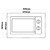SIA BIM20BL Black 20L Integrated Built in Digital Timer Microwave Oven