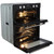 SIA DO101 60cm Black Built Under Double Electric Fan Oven With Digital Timer